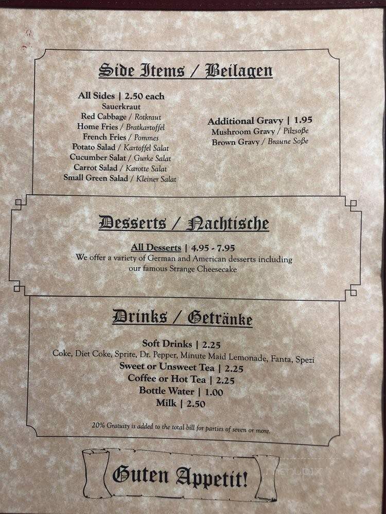 Castle Cafe - Daleville, AL menu_pic