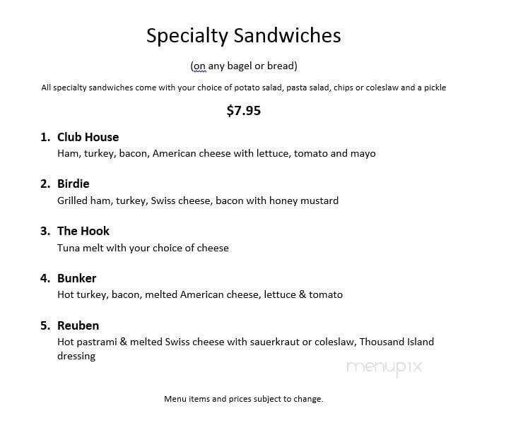 Bagels On The Green LLC - Ocean Isle Beach, NC menu_pic