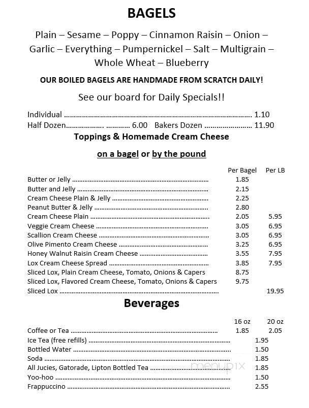 Bagels On The Green LLC - Ocean Isle Beach, NC menu_pic