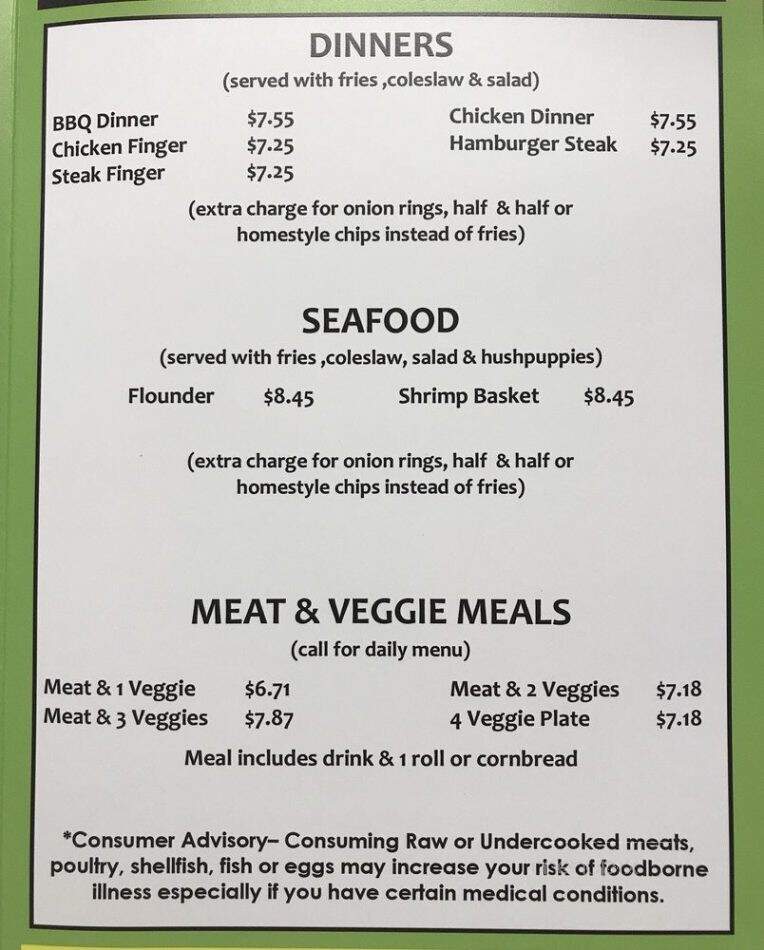 Pete's On Poinsett - Greenville, SC menu_pic