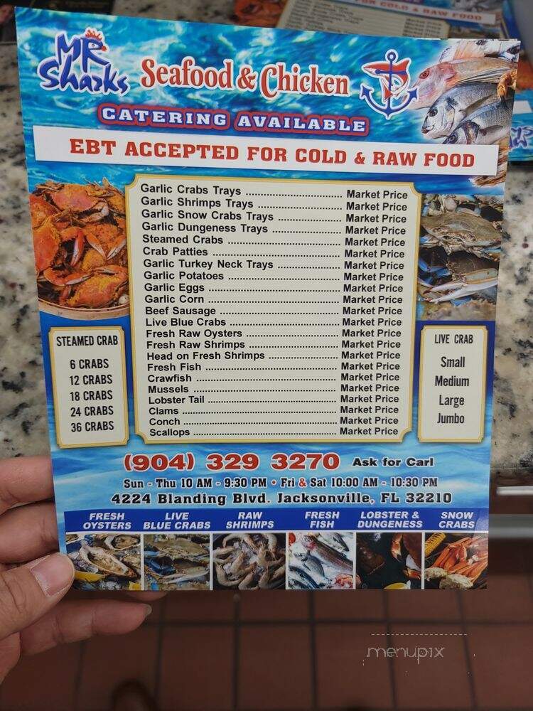 Mr. Sharks Fish & Chicken - Jacksonville, FL menu_pic