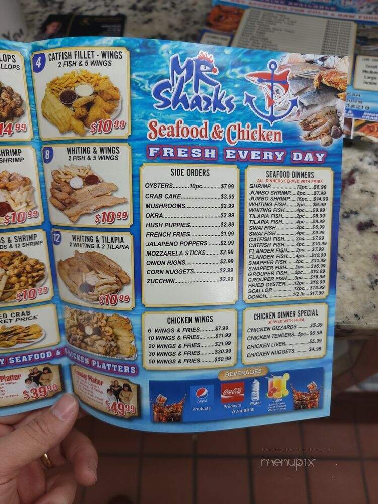 Mr. Sharks Fish & Chicken - Jacksonville, FL menu_pic
