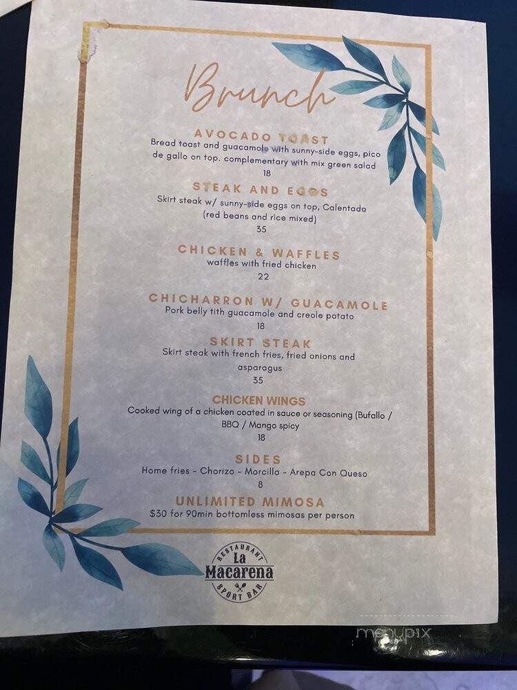 Magee Mahon Cafe - New York, NY menu_pic