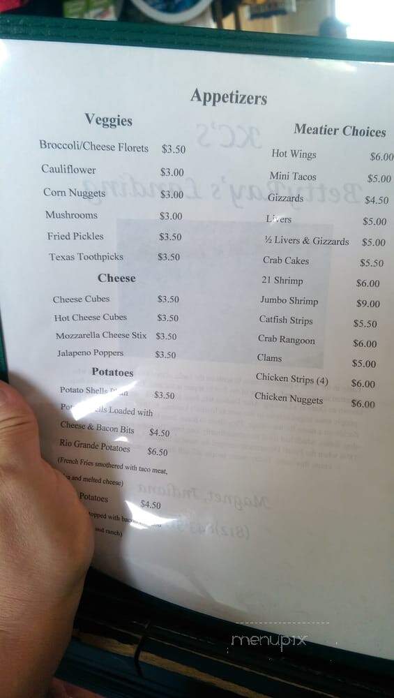 Betty Ray's Landing - Cannelton, IN menu_pic