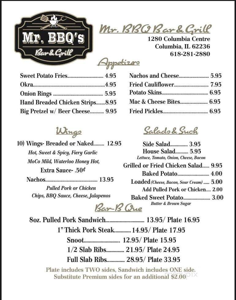 Mr BBQ Bar & Grill - Columbia, IL