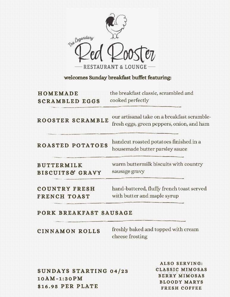Red Rooster - Ceresco, NE menu_pic