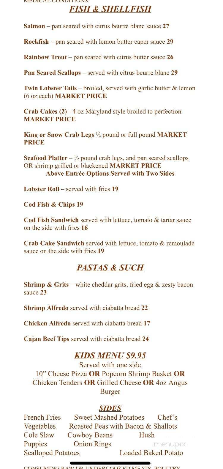 Bull Docks - Moneta, VA menu_pic