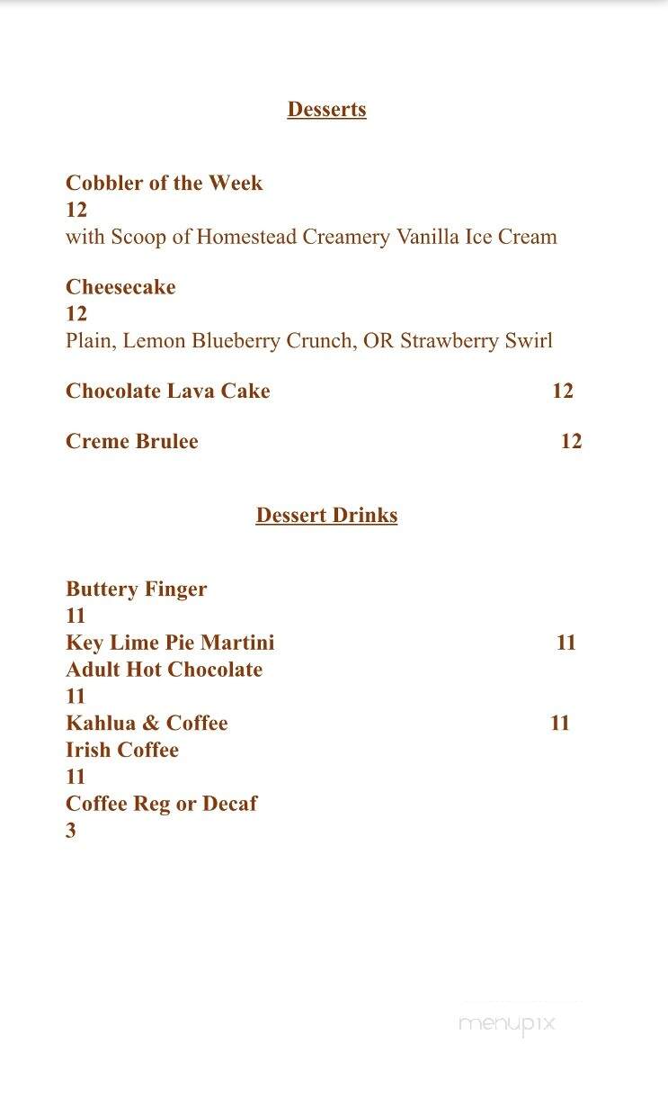 Bull Docks - Moneta, VA menu_pic