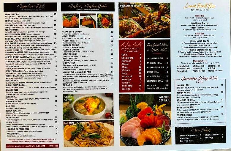 Sushi Thai Salida - Salida, CO menu_pic