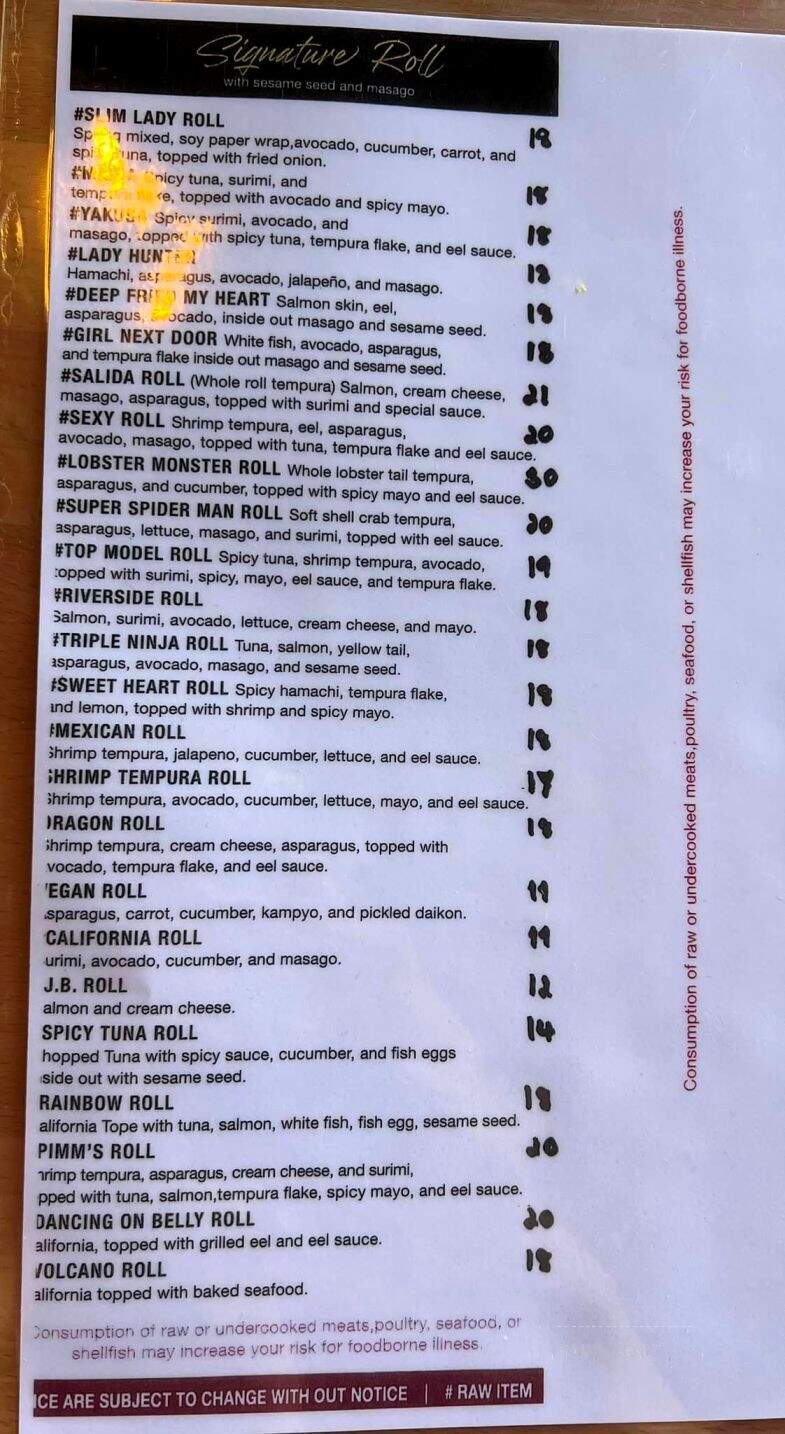 Sushi Thai Salida - Salida, CO menu_pic