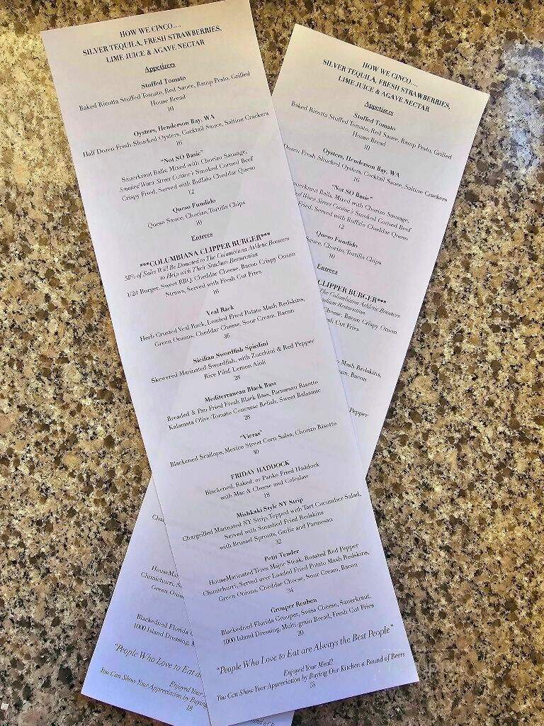 Sabi's - Columbiana, OH menu_pic