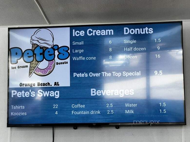 Pete's Ice Cream and Donuts - Orange Beach, AL