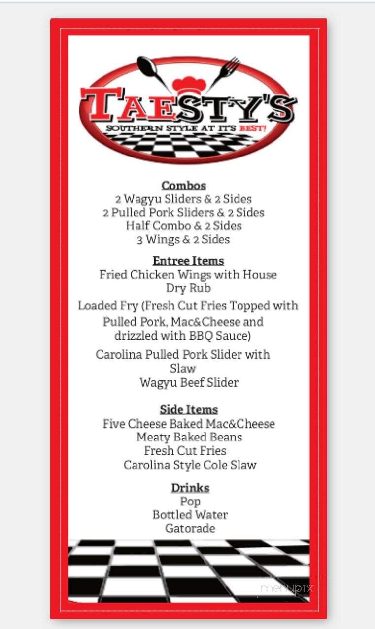 Taesty's Food Truck - Circleville, OH menu_pic