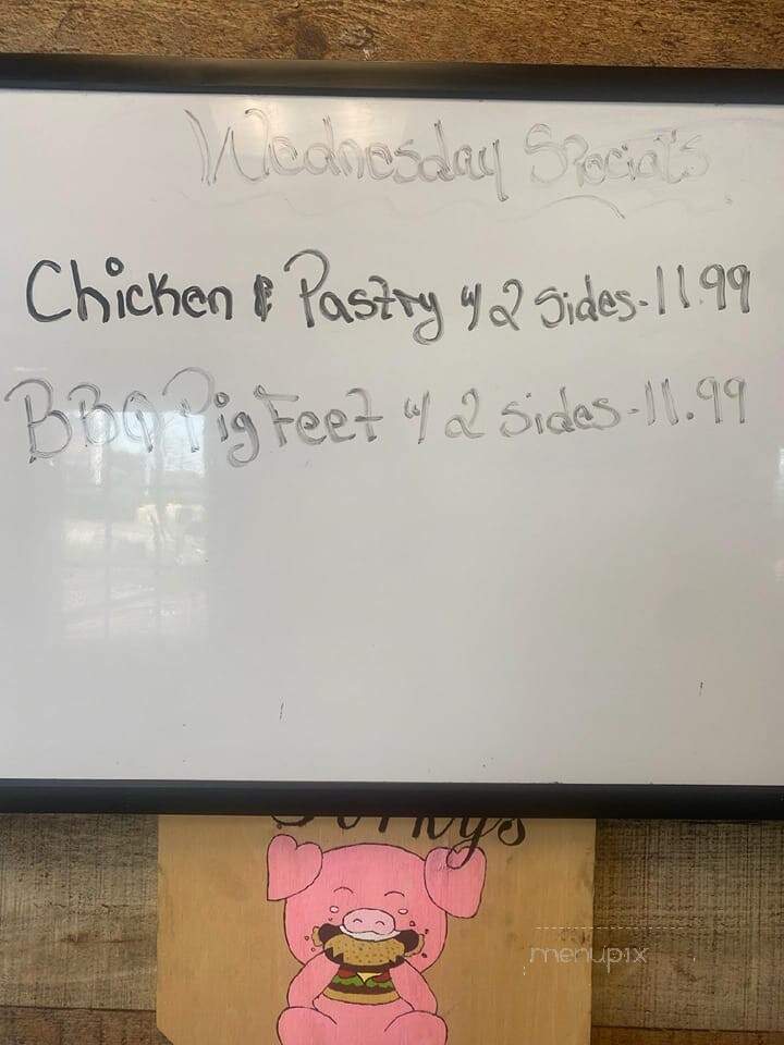 Porky's Backyard BBQ - Williamston, NC menu_pic