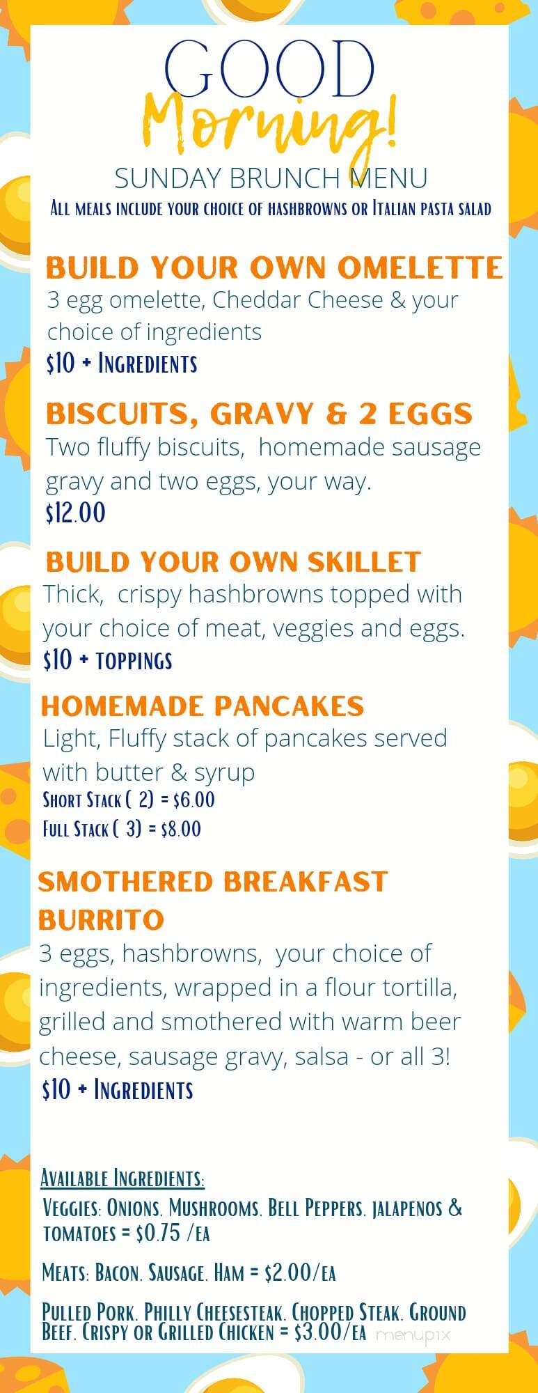 Town 9 Tap - Slinger, WI menu_pic