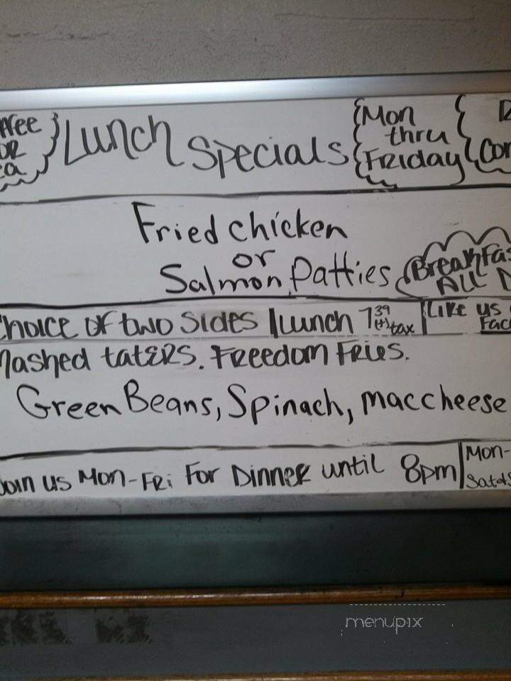 Cafe Texan - Huntsville, TX menu_pic