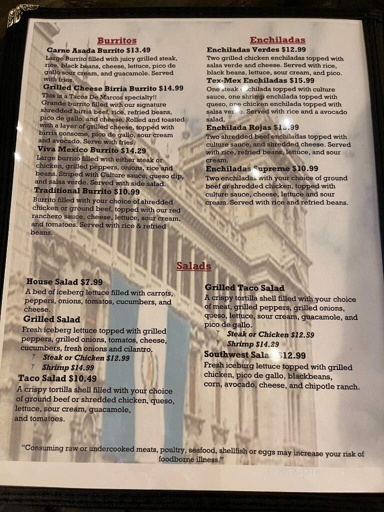 Culture Grill & Cantina - Princeton, WV menu_pic