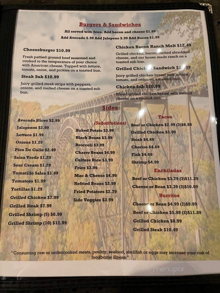 Culture Grill & Cantina - Princeton, WV menu_pic