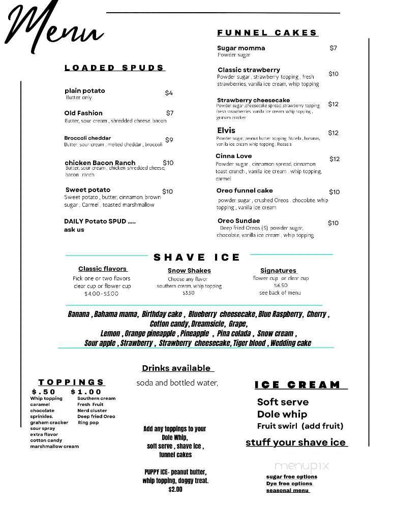 Southern Sweets and Eats - Jacksboro, TN menu_pic