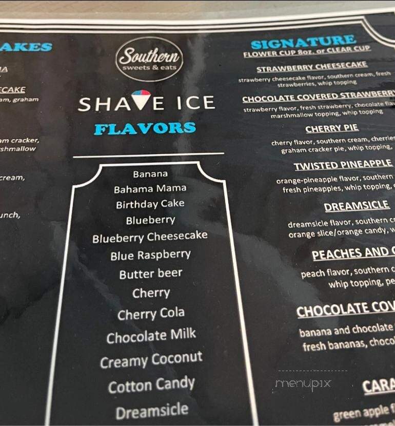 Southern Sweets and Eats - Jacksboro, TN menu_pic