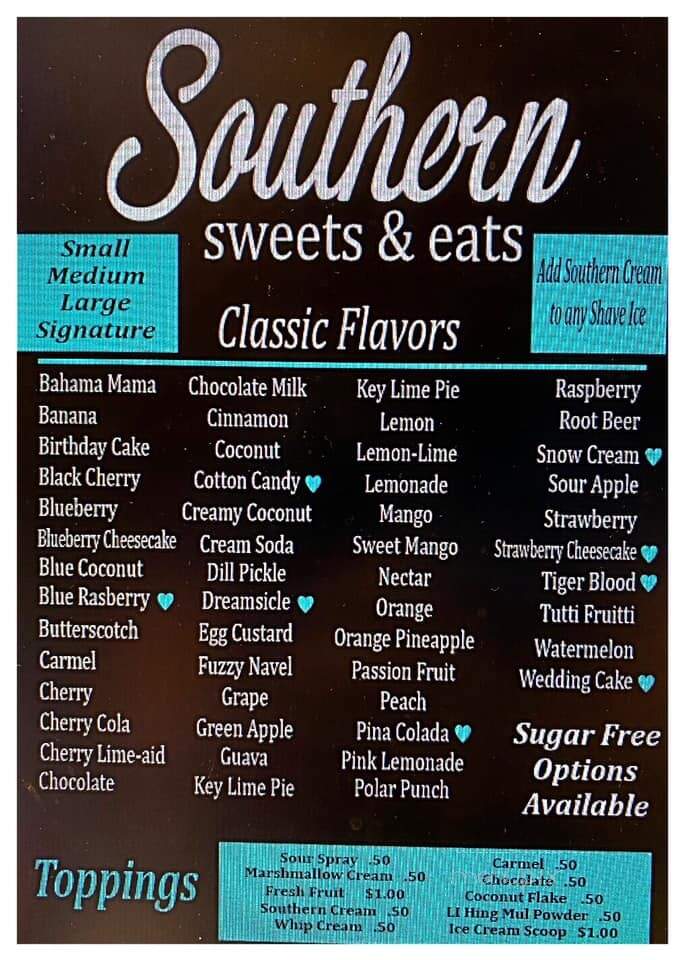 Southern Sweets and Eats - Jacksboro, TN menu_pic