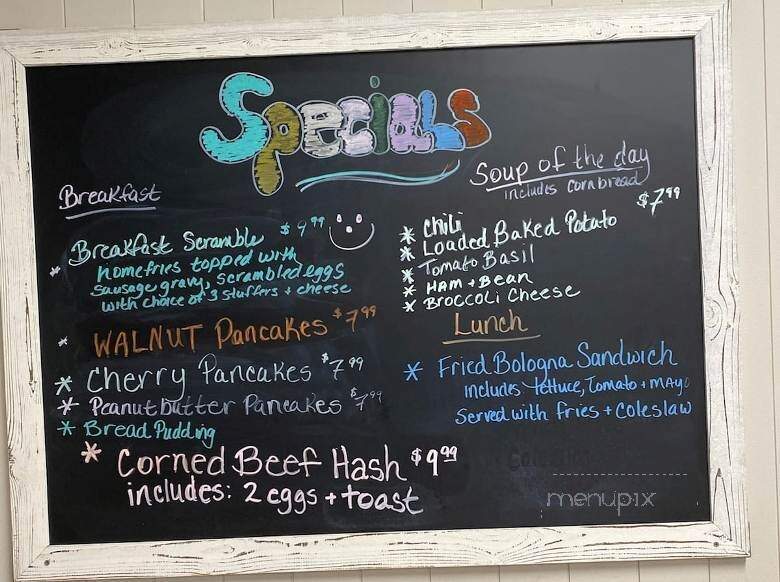 Gigi's Diner - Marshallville, OH menu_pic