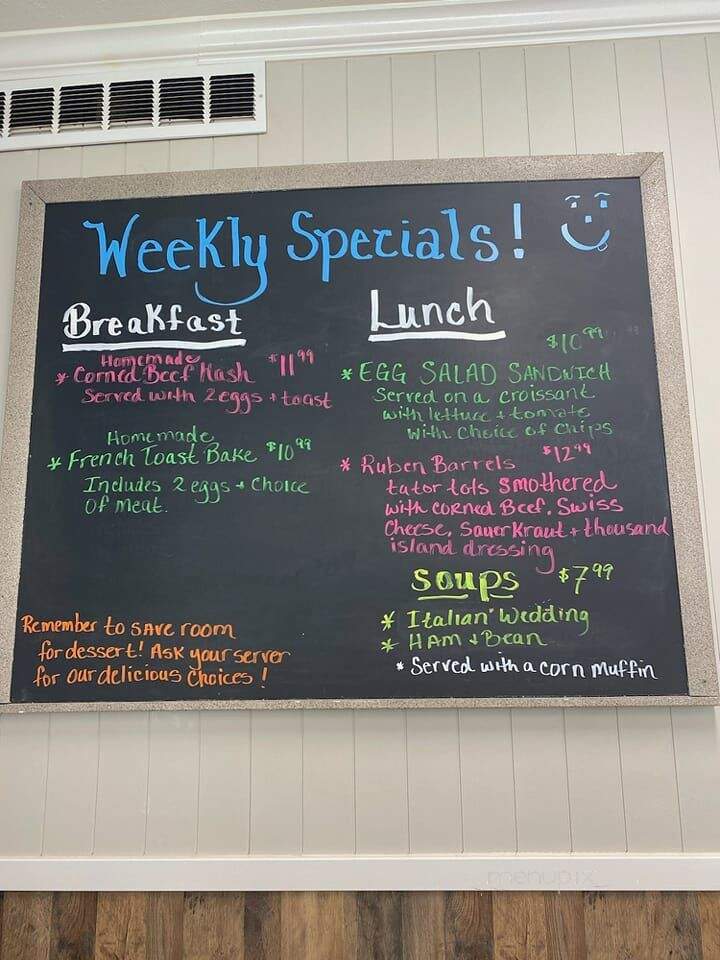 Gigi's Diner - Marshallville, OH menu_pic