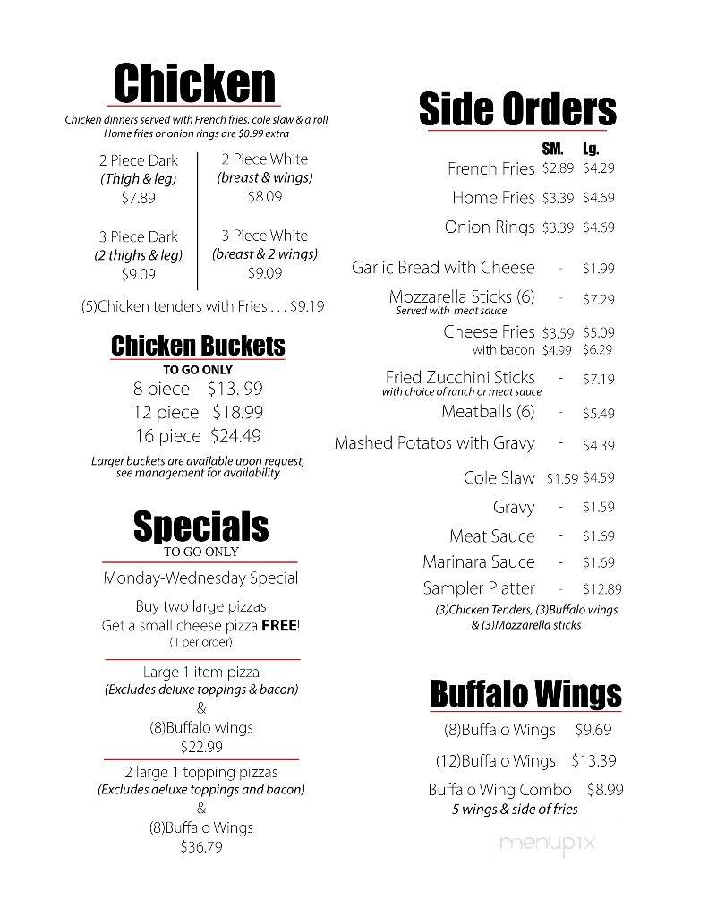 Fairmont Pizza - Fairmont, NC menu_pic