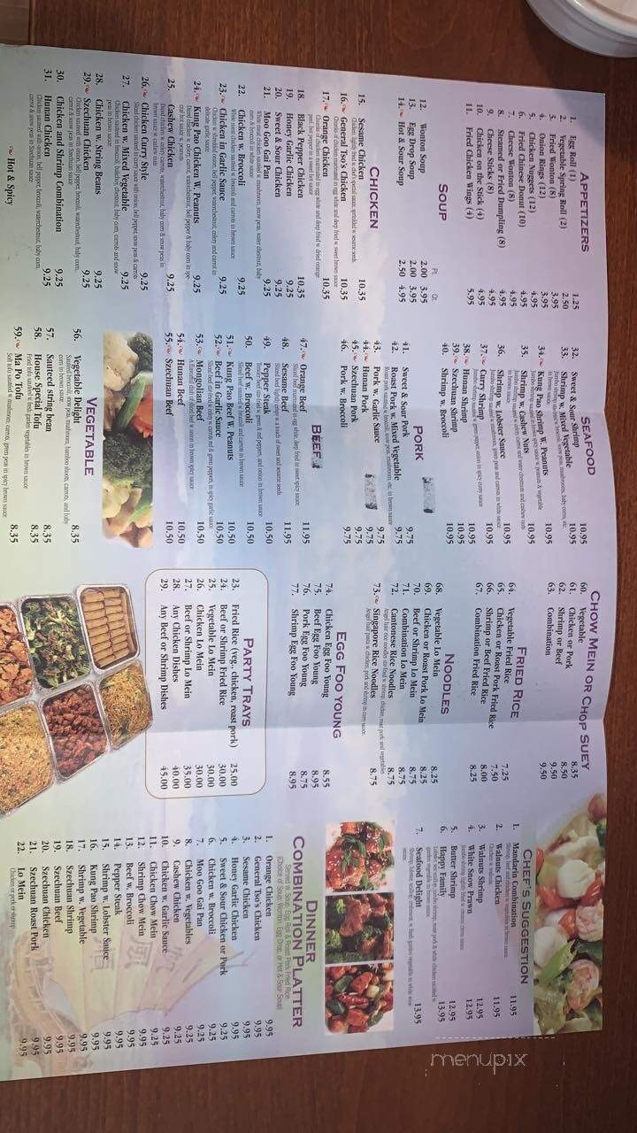 Four Seas Buffet - Wadena, MN menu_pic