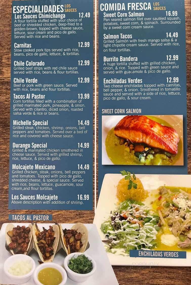 Los Sauces - Nevada, MO menu_pic