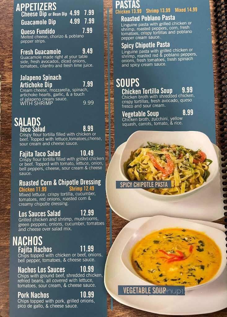 Los Sauces - Nevada, MO menu_pic
