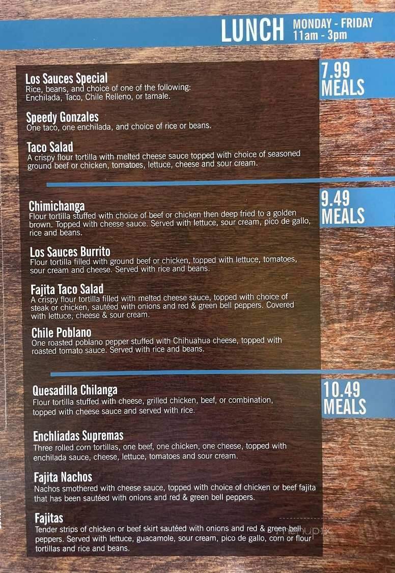 Los Sauces - Nevada, MO menu_pic