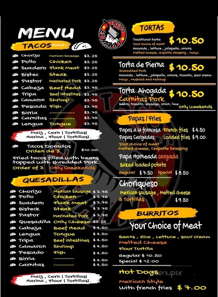 Tacos el Manny - Granite City, IL menu_pic