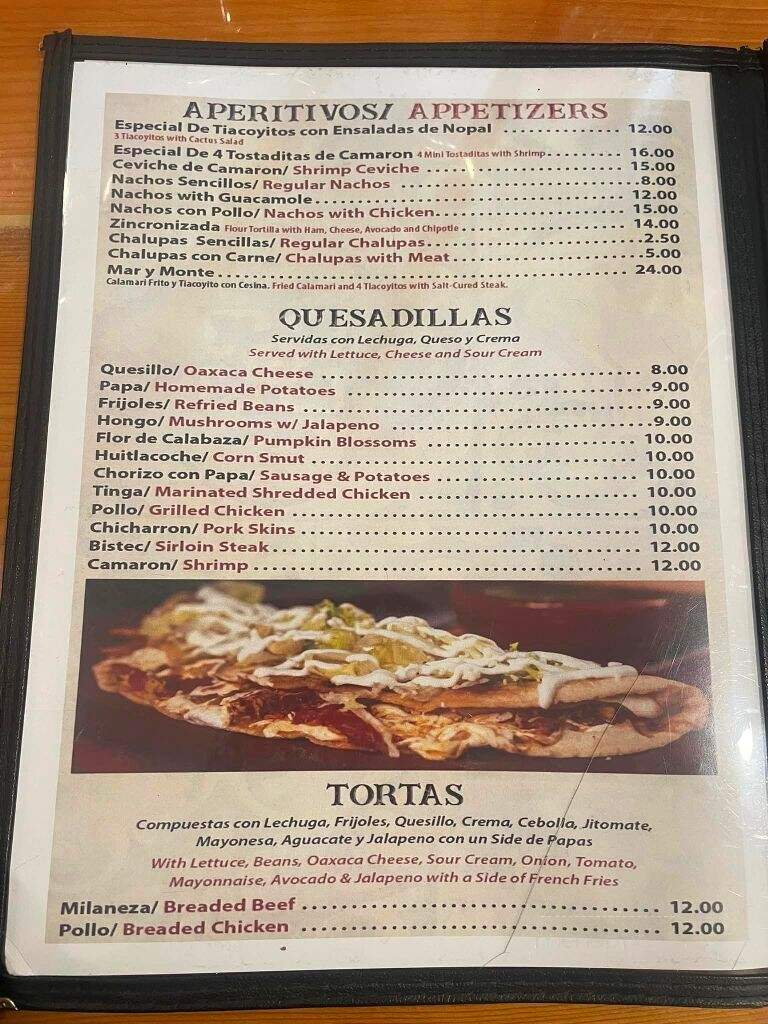 Casa Puebla - Cherry Hill, NJ menu_pic