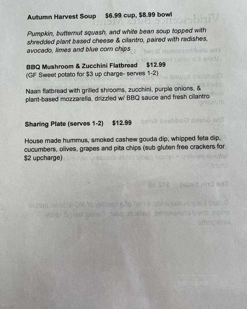Viridescence Bottle and Bites - Pilot Mountain, NC menu_pic