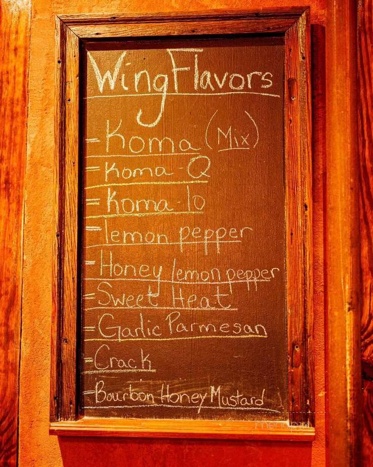 Koma Bistro - Mobile, AL menu_pic