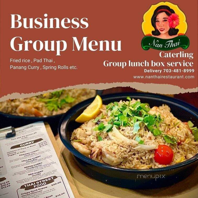 Nan's Thai To-Go - Fredericksburg, TX menu_pic