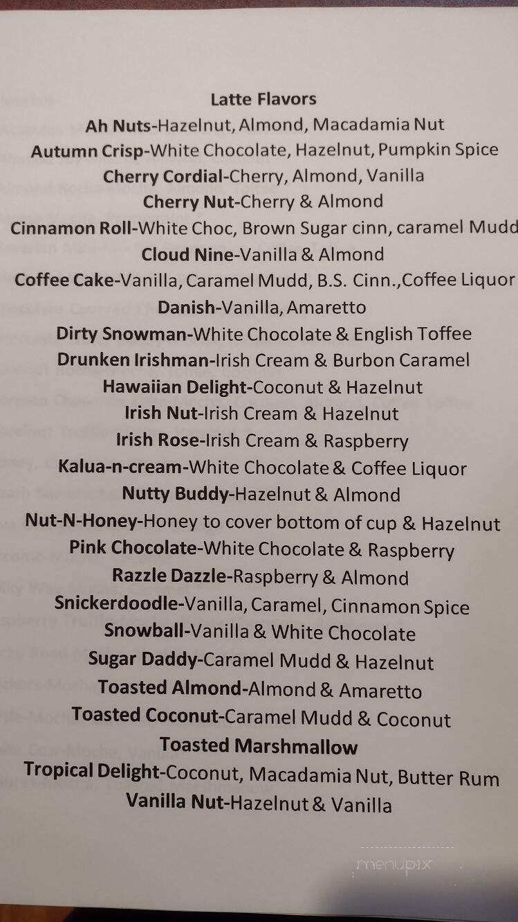 Mel's Mudd Coffee & Espresso - Beebe, AR menu_pic