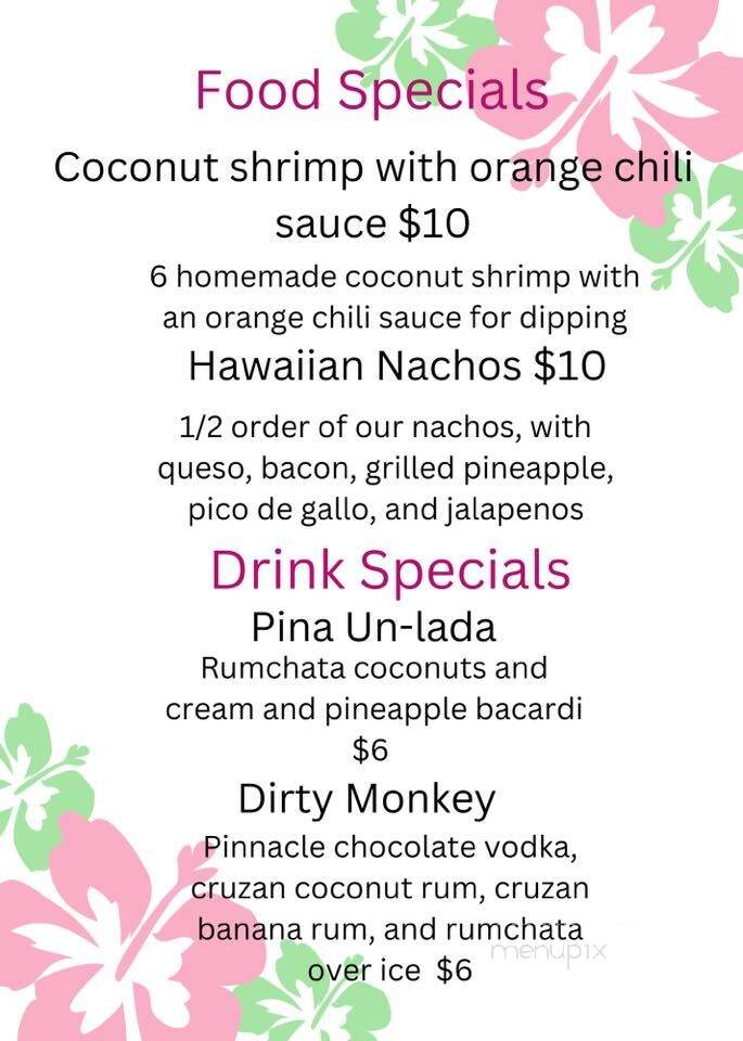 Opie's Bar & Grill - Galesburg, IL menu_pic
