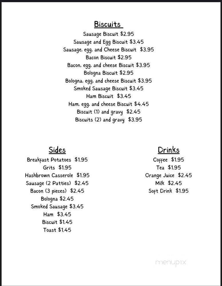 Milla's Place - Florence, AL menu_pic