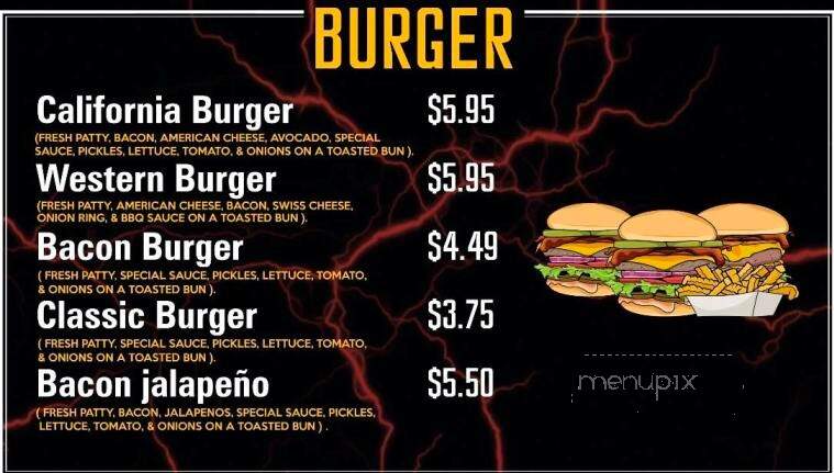 Cali Beast Burger - Goldsboro, NC menu_pic