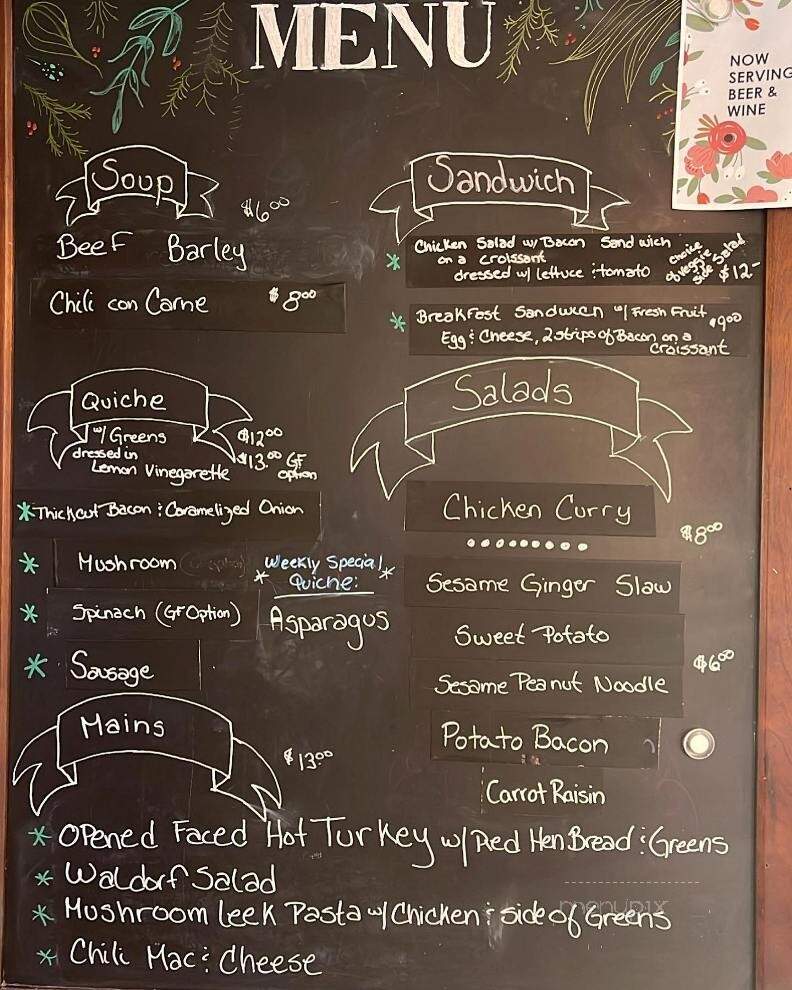 Painted Lady Cafe - Milton, VT menu_pic
