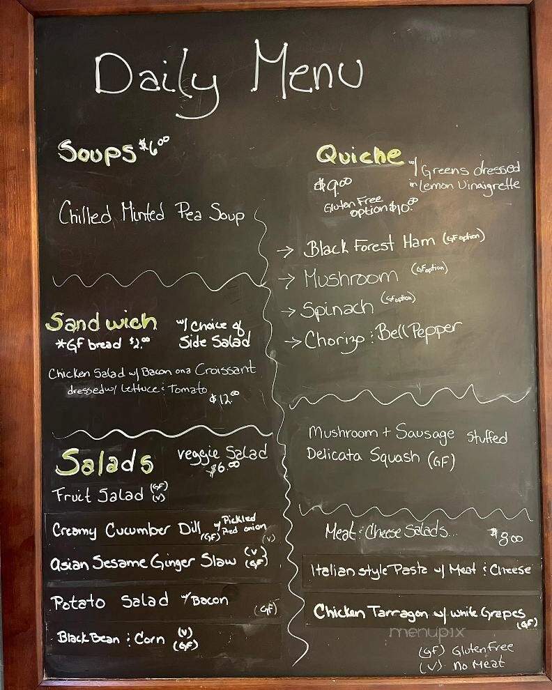 Painted Lady Cafe - Milton, VT menu_pic