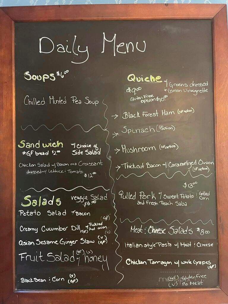 Painted Lady Cafe - Milton, VT menu_pic