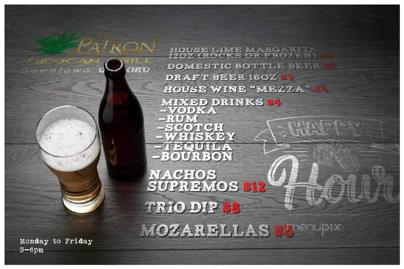 El Patron Grill and Cantina - Riverview, FL menu_pic