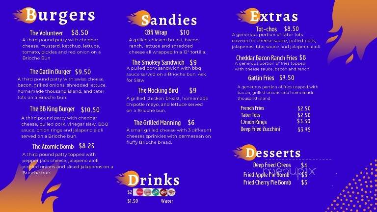 The Fixx Breakfast & Burger Company - Union City, TN menu_pic