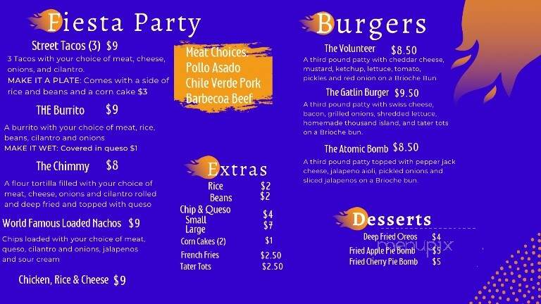 The Fixx Breakfast & Burger Company - Union City, TN menu_pic