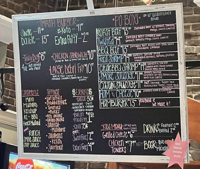 Toula Burger - Ponchatoula, LA menu_pic