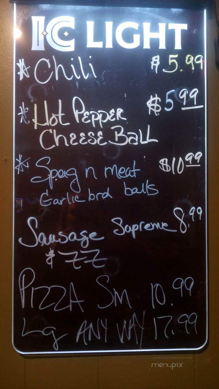 Jerry's Corner Bar Incorporated - Linesville, PA menu_pic