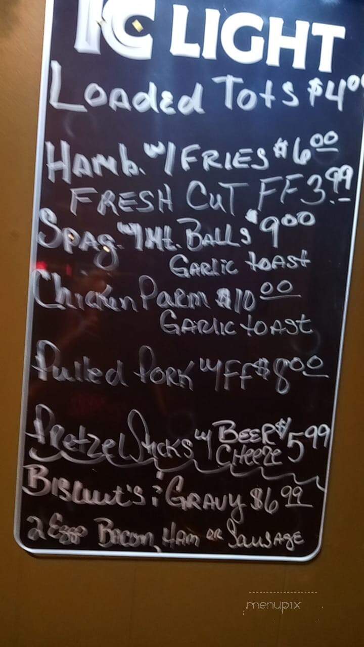 Jerry's Corner Bar Incorporated - Linesville, PA menu_pic
